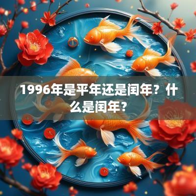 1996年是平年还是闰年？什么是闰年？