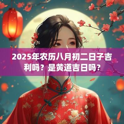 2025年农历八月初二日子吉利吗？是黄道吉日吗？