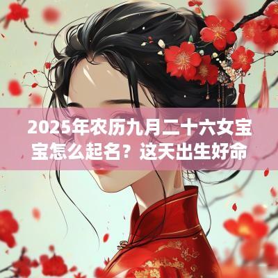 2025年农历九月二十六女宝宝怎么起名？这天出生好命吗？