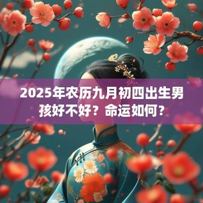 2025年农历九月初四出生男孩好不好？命运如何？