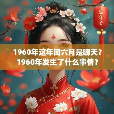 1960年这年闰六月是哪天？1960年发生了什么事情？