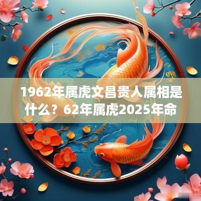 1962年属虎文昌贵人属相是什么？62年属虎2025年命好吗？