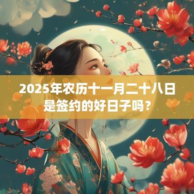 2025年农历十一月二十八日是签约的好日子吗？