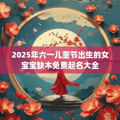2025年六一儿童节出生的女宝宝缺木免费起名大全
