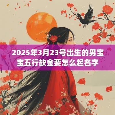 2025年3月23号出生的男宝宝五行缺金要怎么起名字