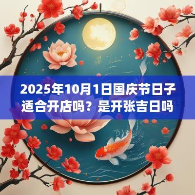 2025年10月1日国庆节日子适合开店吗？是开张吉日吗？