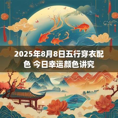 2025年8月8日五行穿衣配色 今日幸运颜色讲究