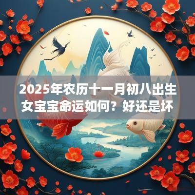 2025年农历十一月初八出生女宝宝命运如何？好还是坏？