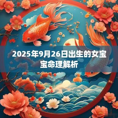 2025年9月26日出生的女宝宝命理解析