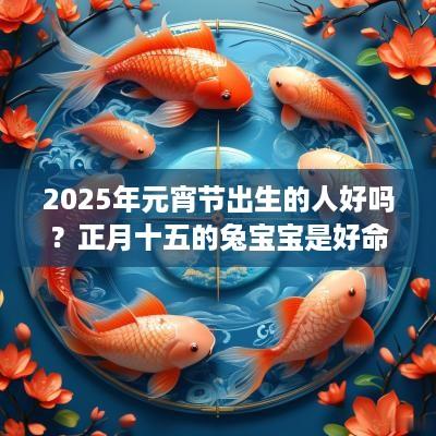 2025年元宵节出生的人好吗？正月十五的兔宝宝是好命吗