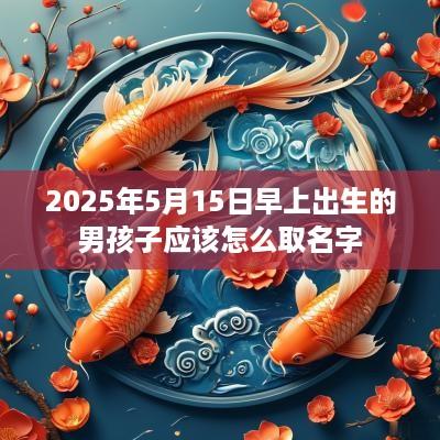 2025年5月15日早上出生的男孩子应该怎么取名字