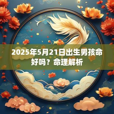 2025年5月21日出生男孩命好吗？命理解析