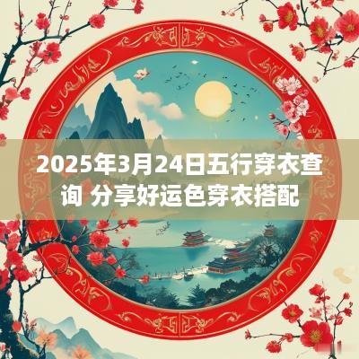 2025年3月24日五行穿衣查询 分享好运色穿衣搭配