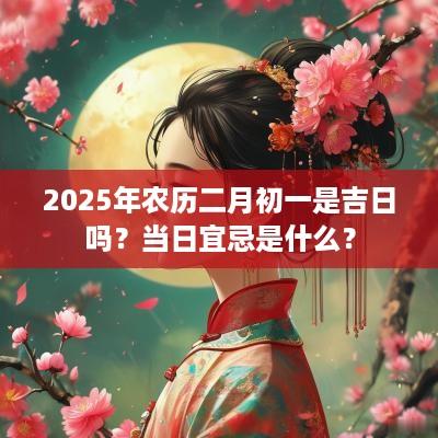 2025年农历二月初一是吉日吗？当日宜忌是什么？