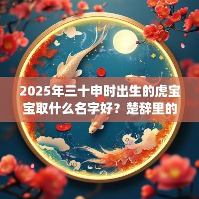 2025年三十申时出生的虎宝宝取什么名字好？楚辞里的名字