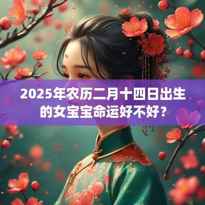 2025年农历二月十四日出生的女宝宝命运好不好？