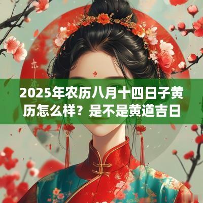 2025年农历八月十四日子黄历怎么样？是不是黄道吉日？