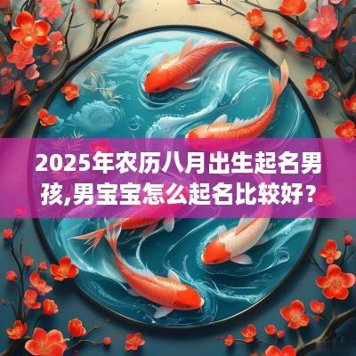2025年农历八月出生起名男孩,男宝宝怎么起名比较好？