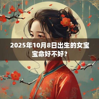 2025年10月8日出生的女宝宝命好不好? 2025年10月8日出生的女宝宝命好不好?