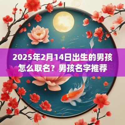 2025年2月14日出生的男孩怎么取名？男孩名字推荐