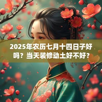 2025年农历七月十四日子好吗？当天装修动土好不好？