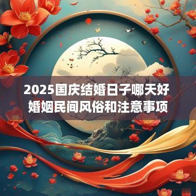 2025国庆结婚日子哪天好 婚姻民间风俗和注意事项