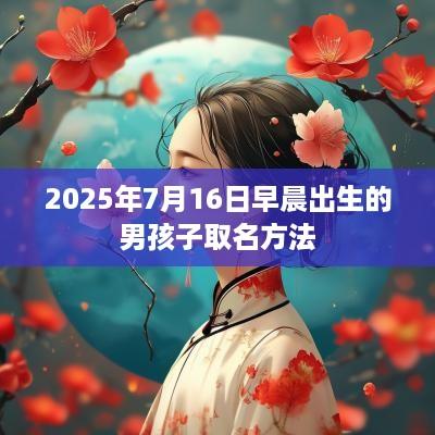 2025年7月16日早晨出生的男孩子取名方法