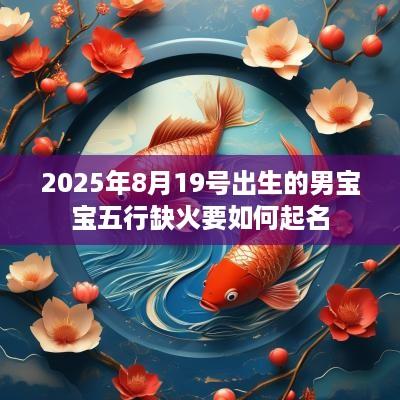 2025年8月19号出生的男宝宝五行缺火要如何起名