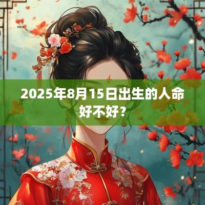 2025年8月15日出生的人命好不好？