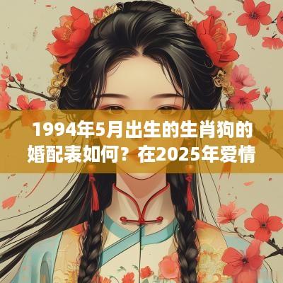 1994年5月出生的生肖狗的婚配表如何？在2025年爱情运势好吗？