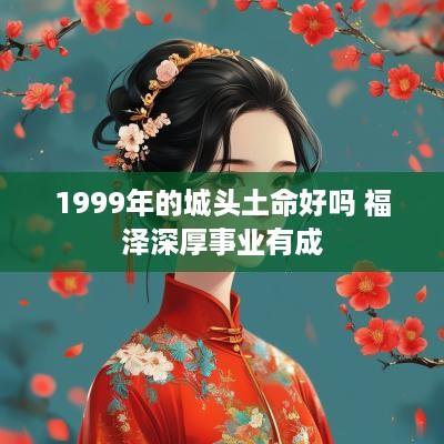 1999年的城头土命好吗 福泽深厚事业有成