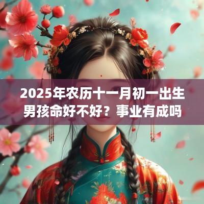 2025年农历十一月初一出生男孩命好不好？事业有成吗？