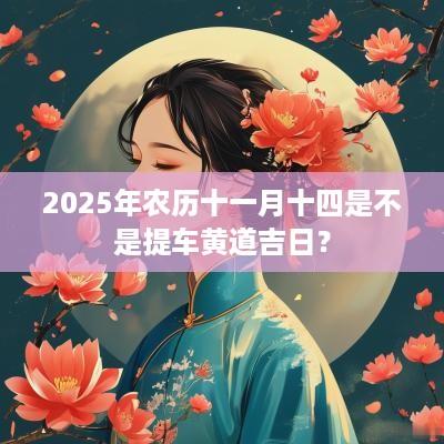 2025年农历十一月十四是不是提车黄道吉日？