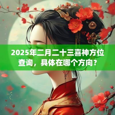 2025年二月二十三喜神方位查询，具体在哪个方向？