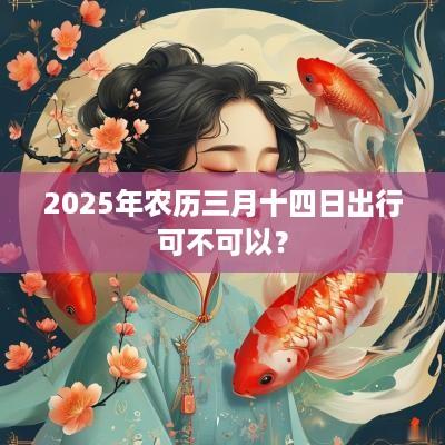 2025年农历三月十四日出行可不可以？
