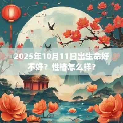 2025年10月11日出生命好不好？性格怎么样？