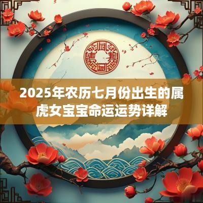 2025年农历七月份出生的属虎女宝宝命运运势详解