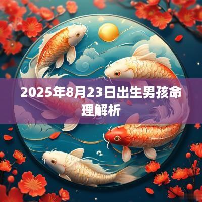 2025年8月23日出生男孩命理解析