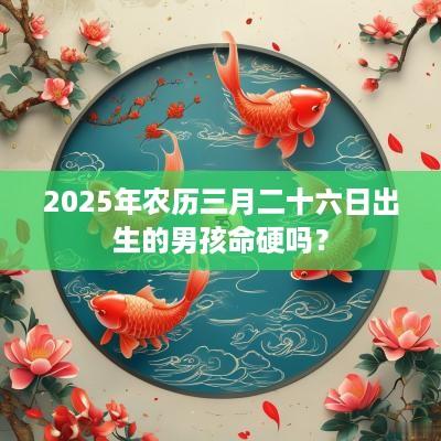 2025年农历三月二十六日出生的男孩命硬吗？