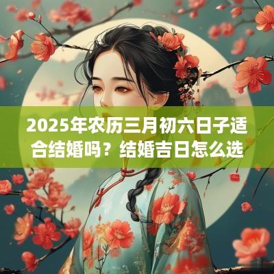 2025年农历三月初六日子适合结婚吗？结婚吉日怎么选择？