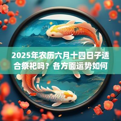 2025年农历六月十四日子适合祭祀吗？各方面运势如何？