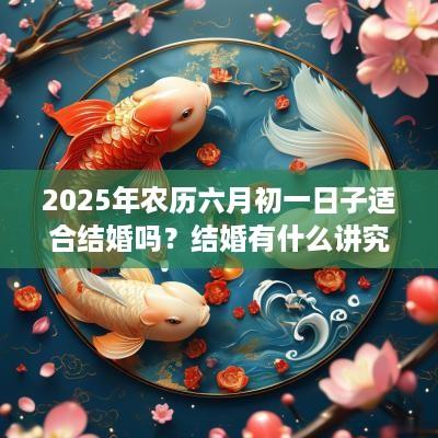 2025年农历六月初一日子适合结婚吗？结婚有什么讲究？
