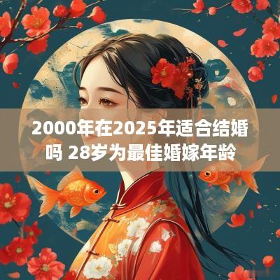 2000年在2025年适合结婚吗 28岁为最佳婚嫁年龄