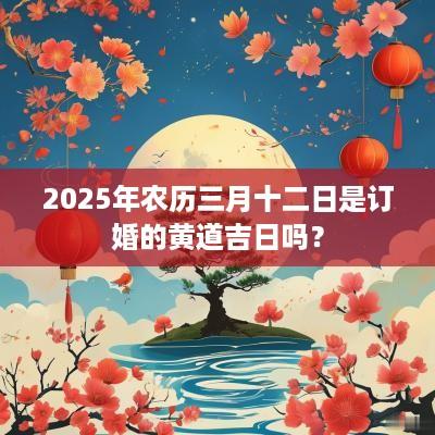 2025年农历三月十二日是订婚的黄道吉日吗？