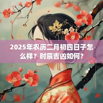 2025年农历二月初四日子怎么样？时辰吉凶如何？