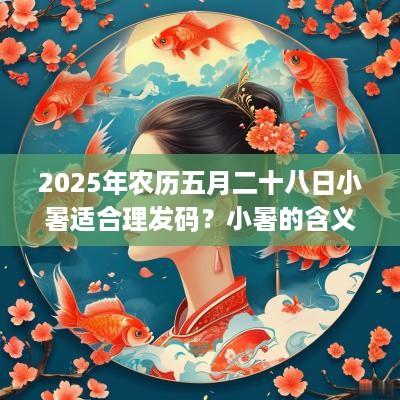 2025年农历五月二十八日小暑适合理发码？小暑的含义