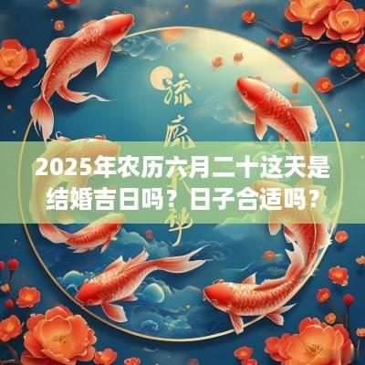 2025年农历六月二十这天是结婚吉日吗？日子合适吗？