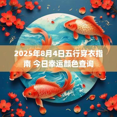2025年8月4日五行穿衣指南 今日幸运颜色查询