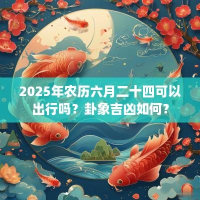 2025年农历六月二十四可以出行吗？卦象吉凶如何？