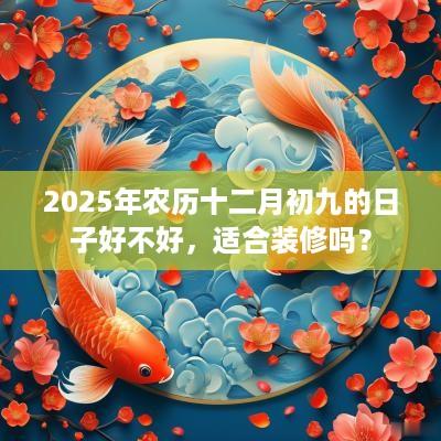 2025年农历十二月初九的日子好不好，适合装修吗？